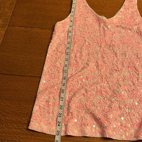 NWT JCrew pink sequin Tank Top (Size M) - Picture 8 of 9